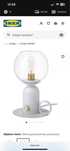 Ikea lampa stolowa askmuller szara ze sciemniaczem