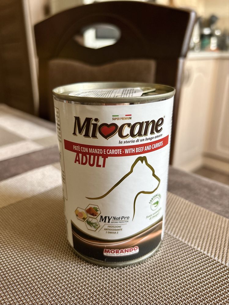 Вологий корм для собак Miocane з яловичиною