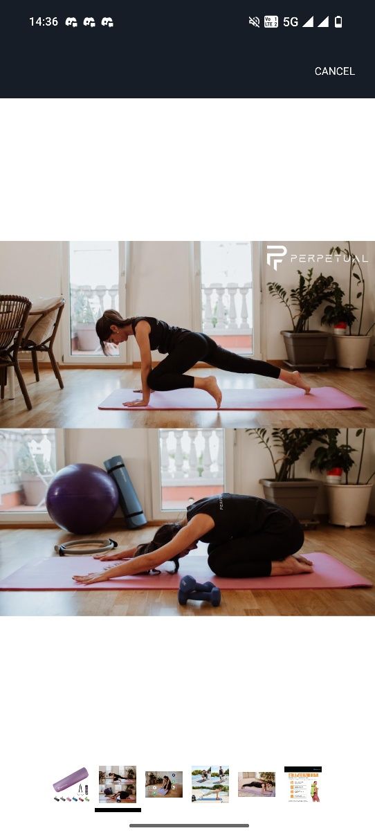 Tapete Yoga Azul