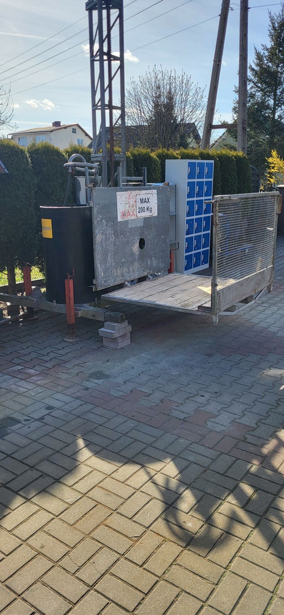 Winda budowlana platforma pionowa 14m wysokości 500kg udzwigu polecam