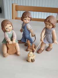 Goebel-figurki porcelanowe 3 szt dzieci.