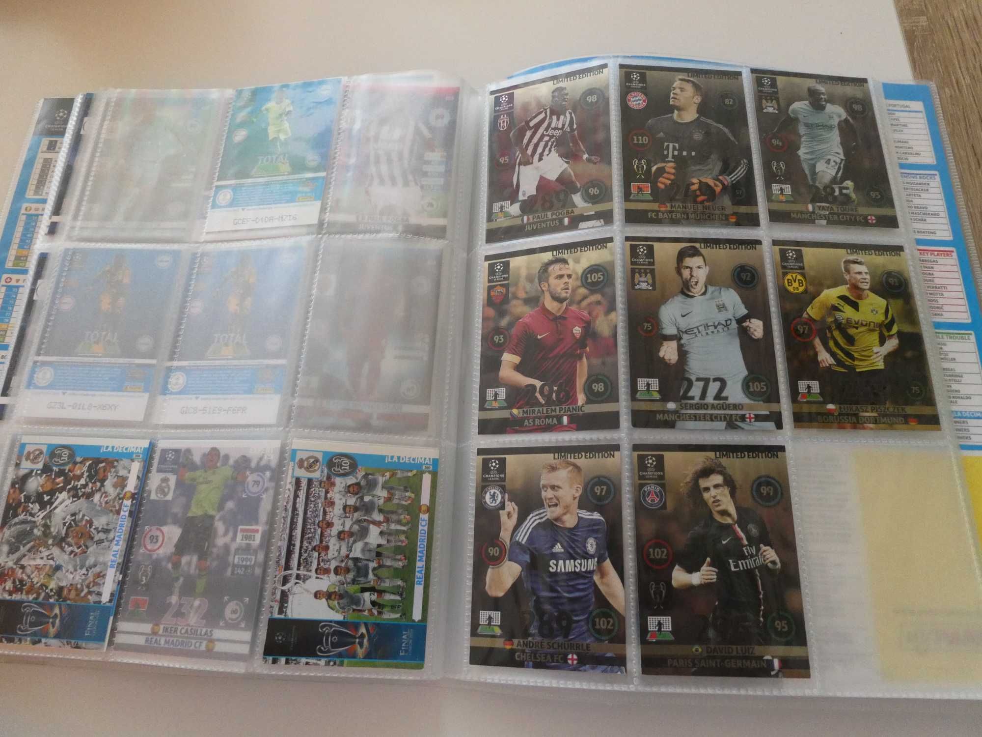 Album z kartami piłkarskimi z Sezonu 2014/2015 Panini