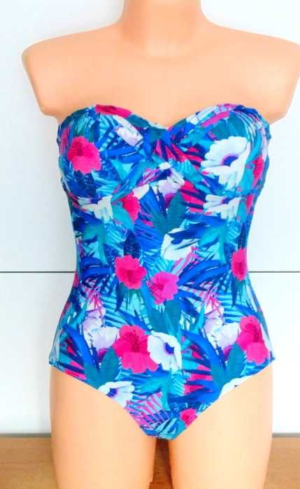 John Lewis usztywniany strój jednoczęściowy w kwiatuszki rozmiar S