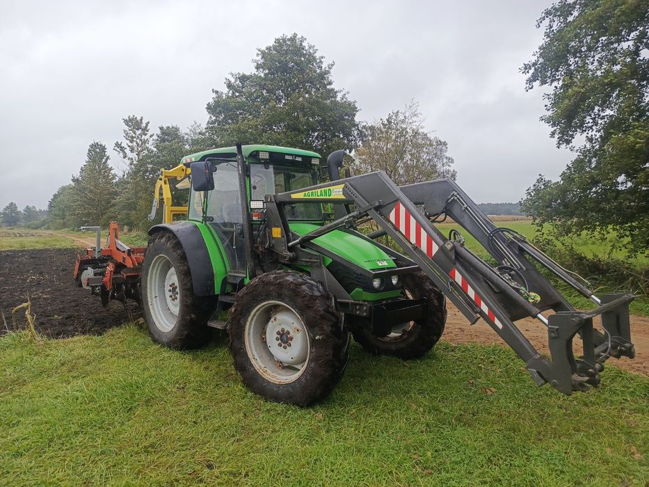 Deutz fahr Agroplus 95 z ładowaczem  zamiana biegi pełzające