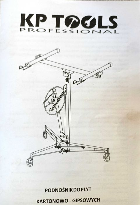 Podnośnik do płyt kartonowo-gipsowych