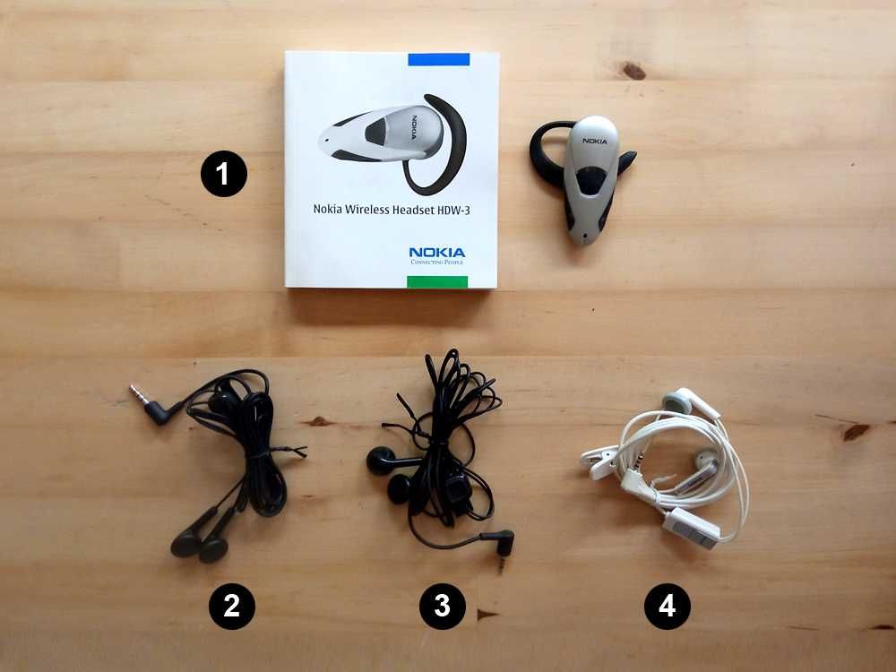 Auriculares Para Telemóvel Nokia - HDW-3 - HS-47 - HS-105 - HS-125