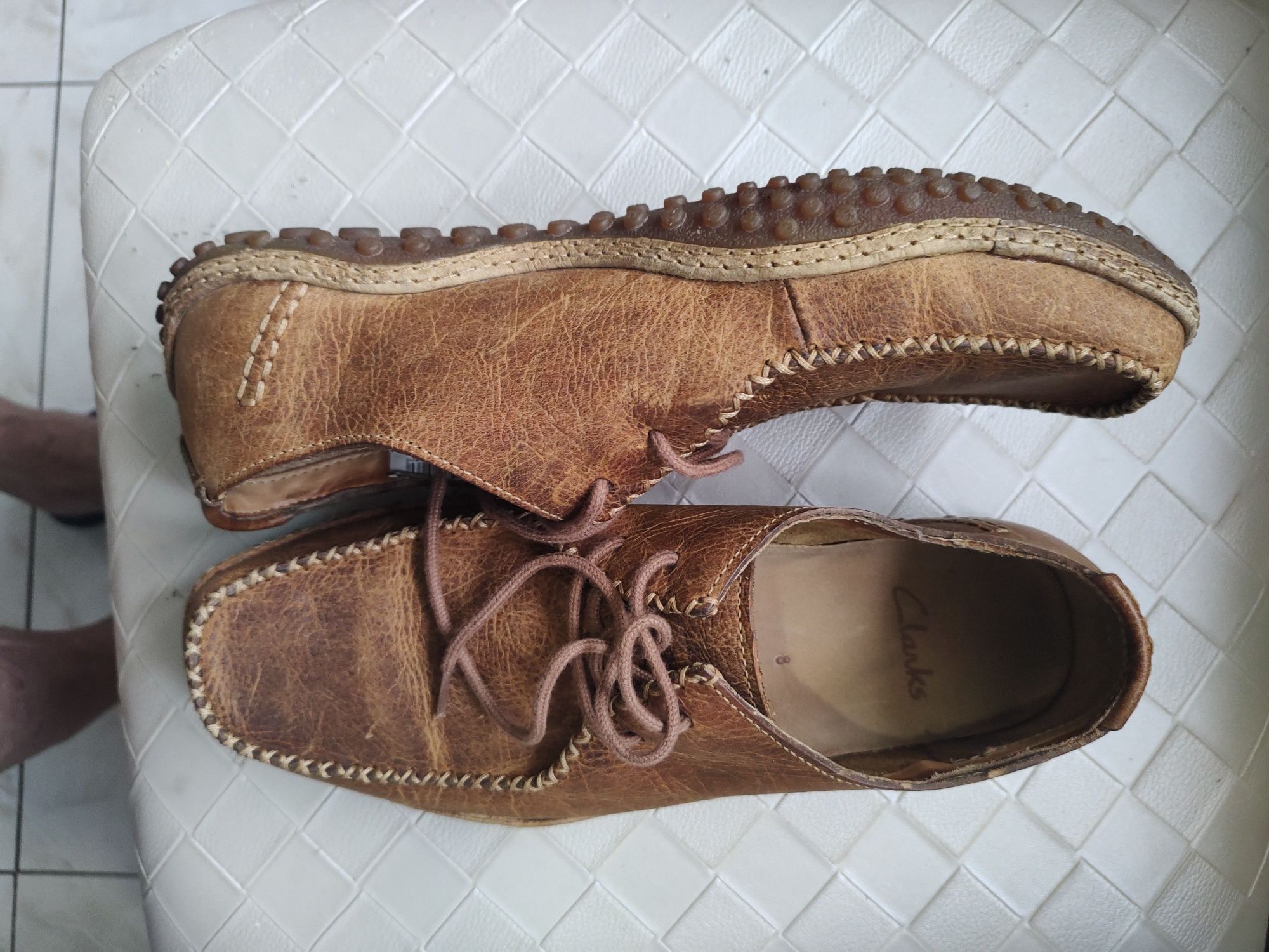 Clarks 41 р.коричневые