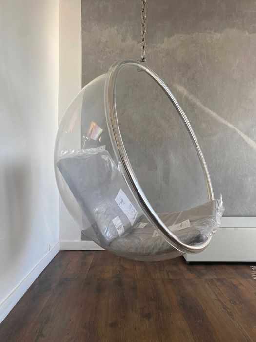 Bubble chair, fotel wiszący kula, huśtawka