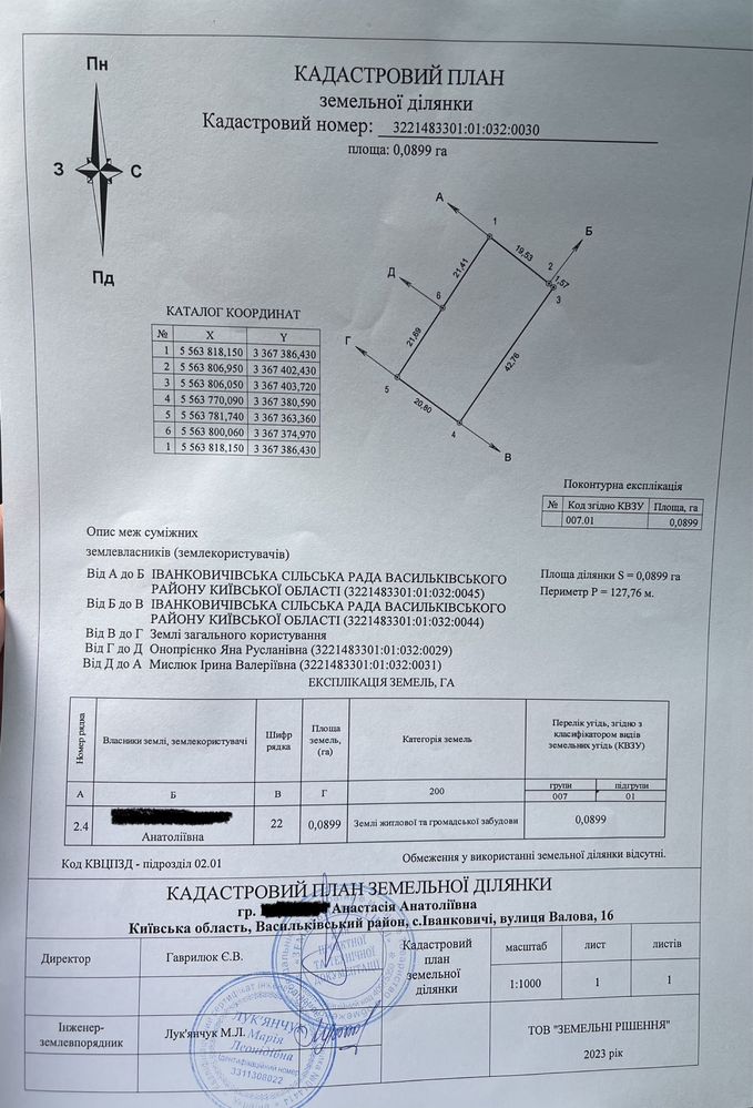 Продаж чудової ділянки під забудову в с. Іванковичі