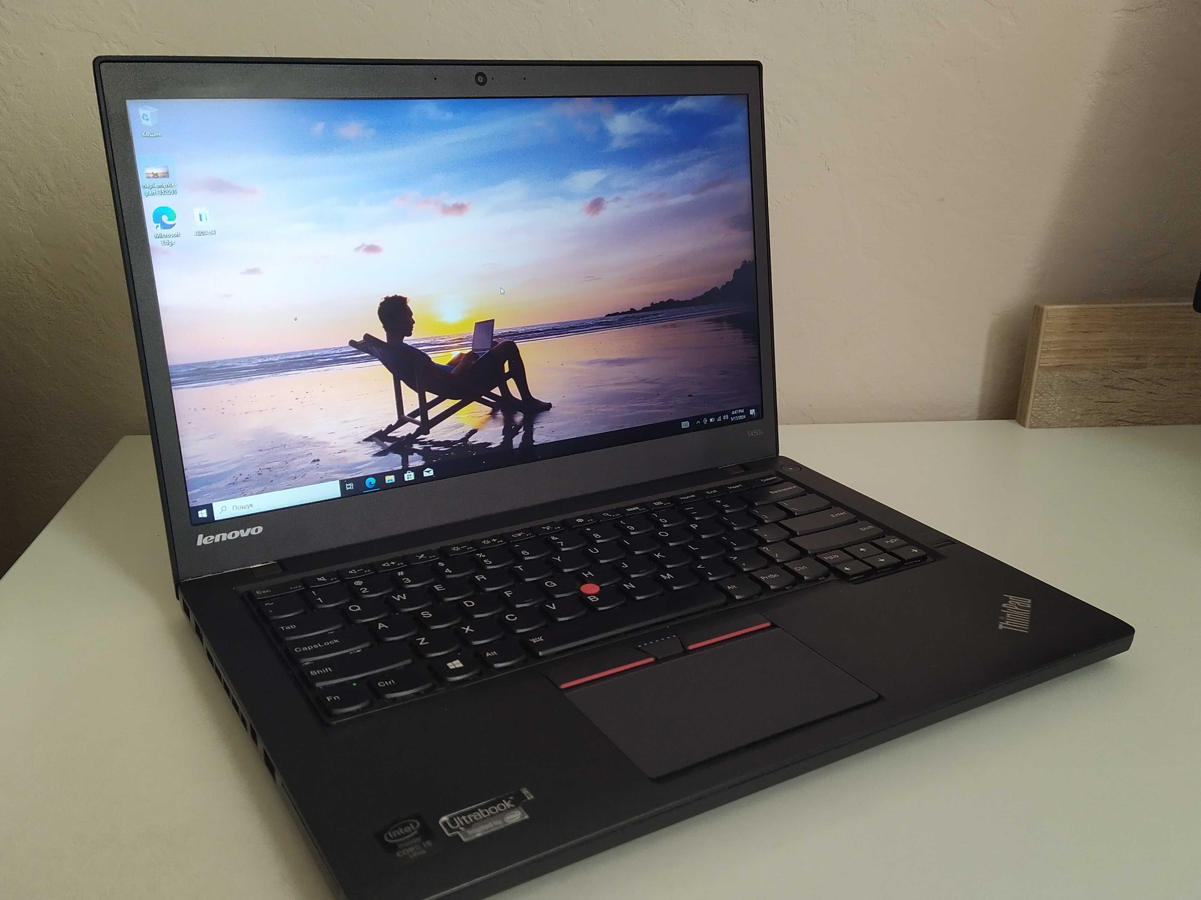 Lenovo ThinkPad T450s/i5-5300U 2.7 GHz/8GB RAM/256GB SSD/14"