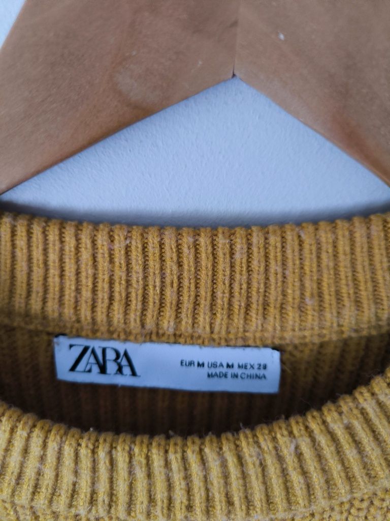 Długa sweterkowa sukienka maxi Zara M sweter długi