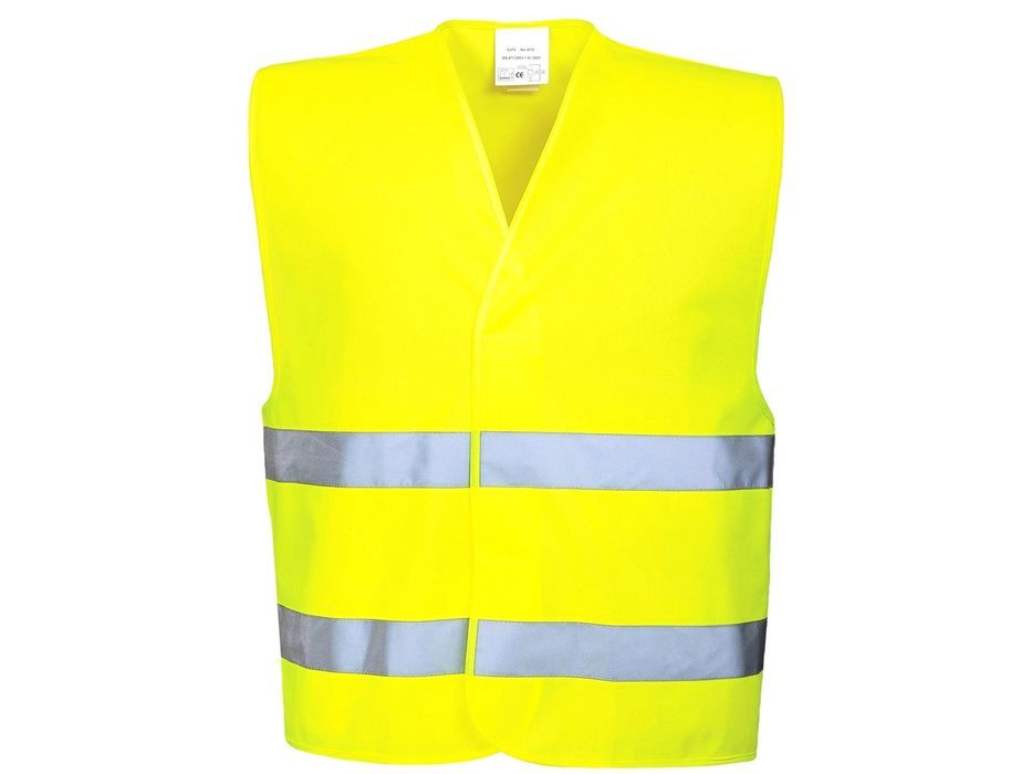 Kamizelka odblaskowa ostrzegawcza XL żółta rzepy samochodowa rowerowa