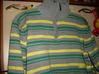 Męski sweter paski  36/38