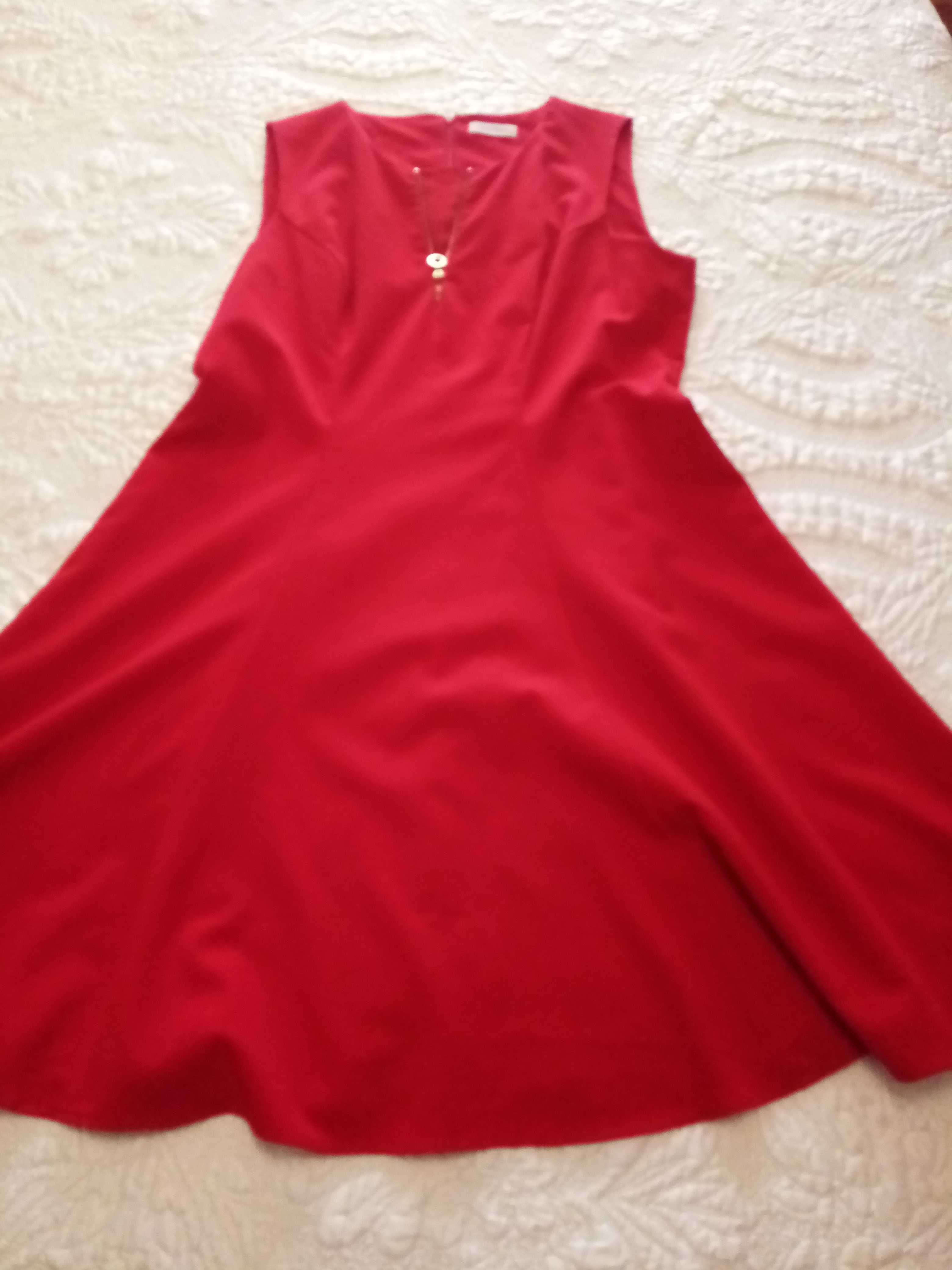 Vestido senhora Calvin Klein vermelho 42