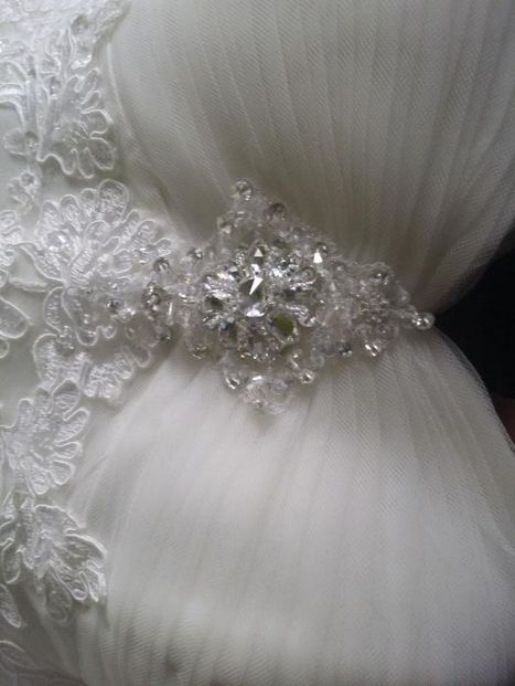 suknia Ślubna 38-40, awory, perła, syrenka, koronka, kryształki
