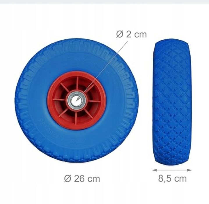 Koło do wózka transportowego VidaXL 3.00-4