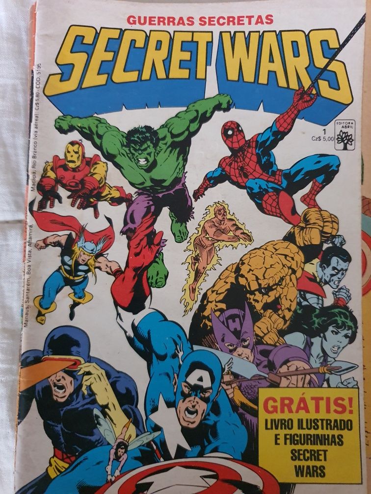 Guerras Secretas Secret Wars 5 BD Inclui n°1