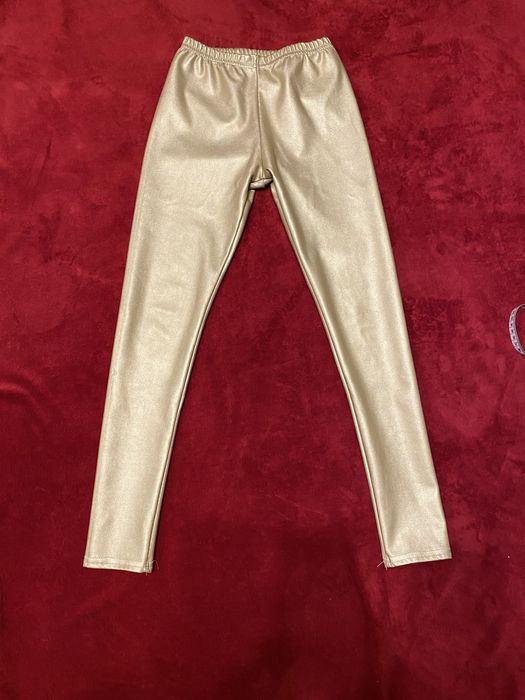 Złote legginsy na 152 cm