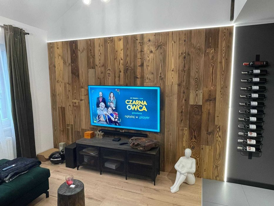 Stare drewno rustykalne Deski na ścianę sufit Loft Gotowe do montażu