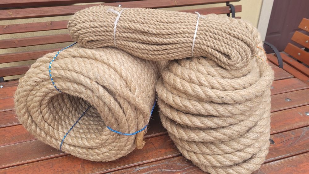 Naturalna lina jutowa 24mm/20mb RÓŻNE GRUBOSCI LIN szybka wysyłka !