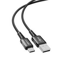 Kabel USB Typ C Acefast 1,2m 3A Czarny - Szybkie Ładowanie