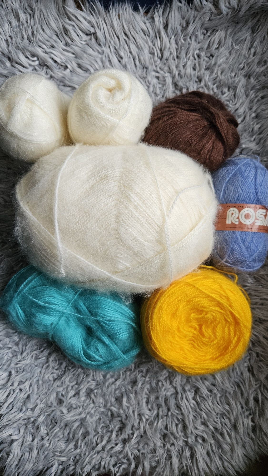 Włóczka włóczki moher mohair akryl ponad 550g