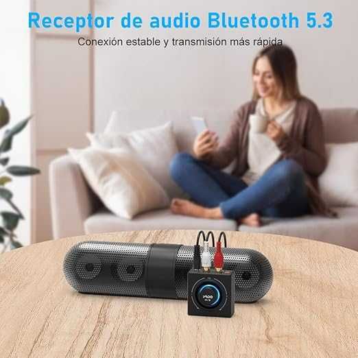 Amplificador Receptor Bluetooth 5,3 HiFi / RCA e jack 3,5, Bluetooth