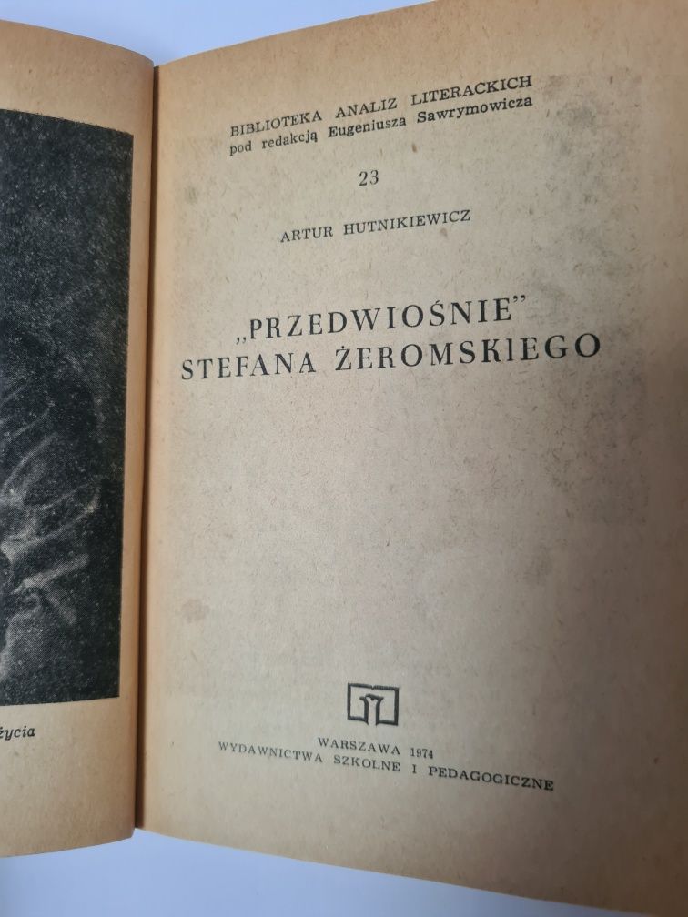 "Przedwiośnie" Stefana Żeromskiego - Artur Hutnikiewicz