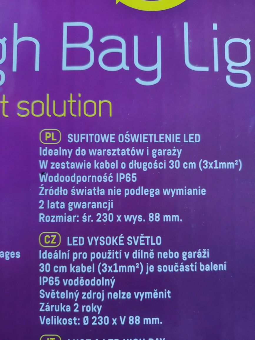 Baltimore LED High Bay sufitowe oświetlenie przemysłowe