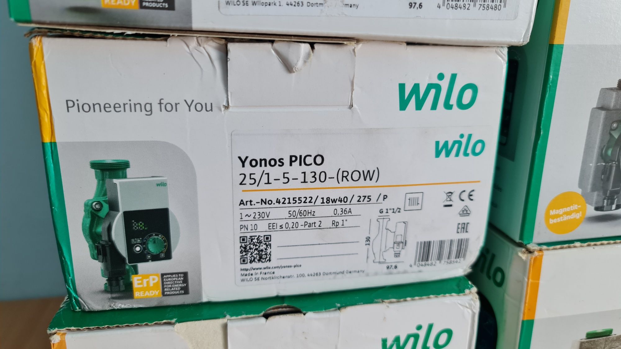 Циркуляционные насосы Wilo Stratos PICO 25/1-4 / Yonos Pico 25/1-6 130