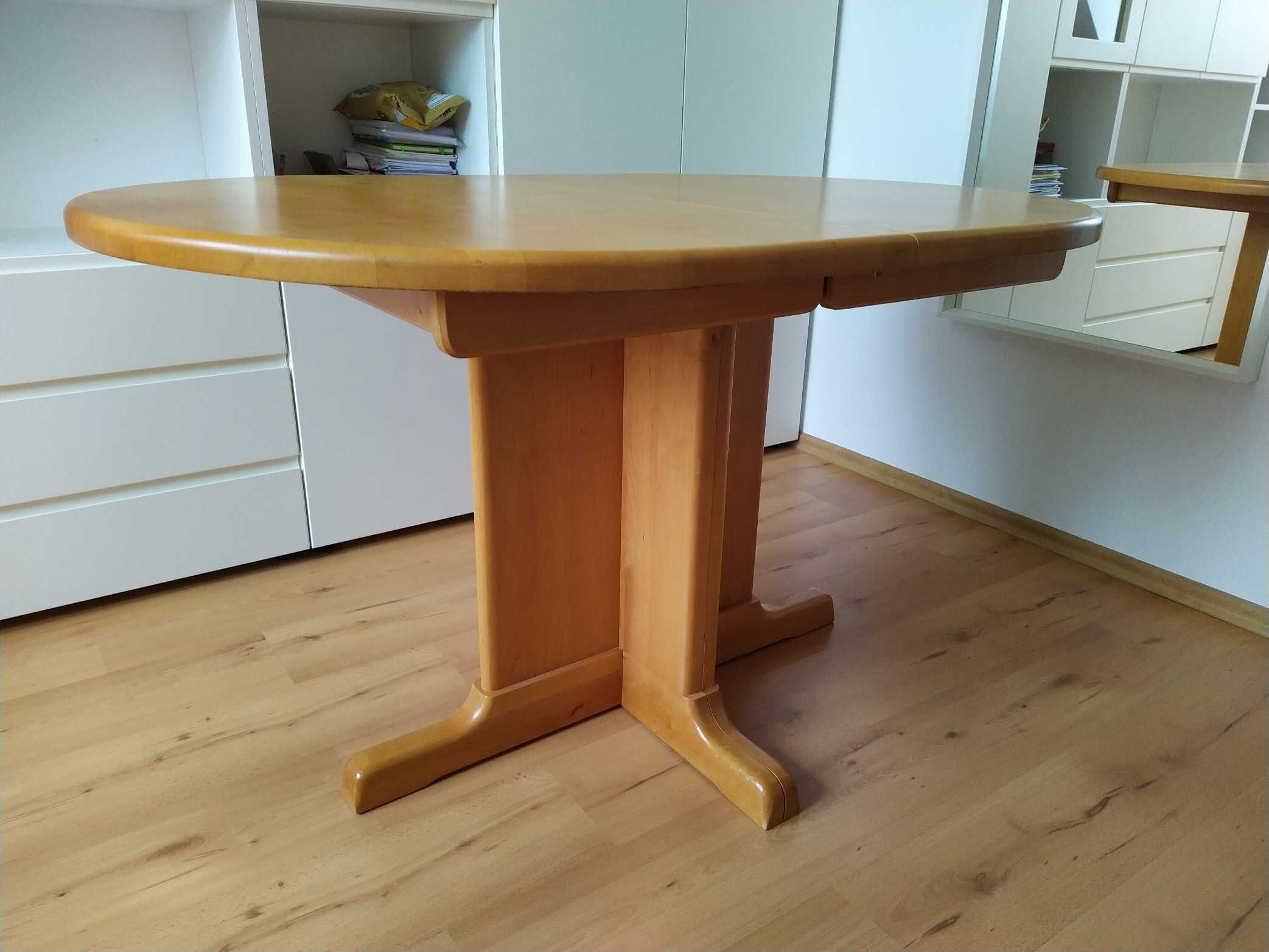 Stół rozkładany, lita olcha, 130x90, max 230 cm, dla miłośników drewna