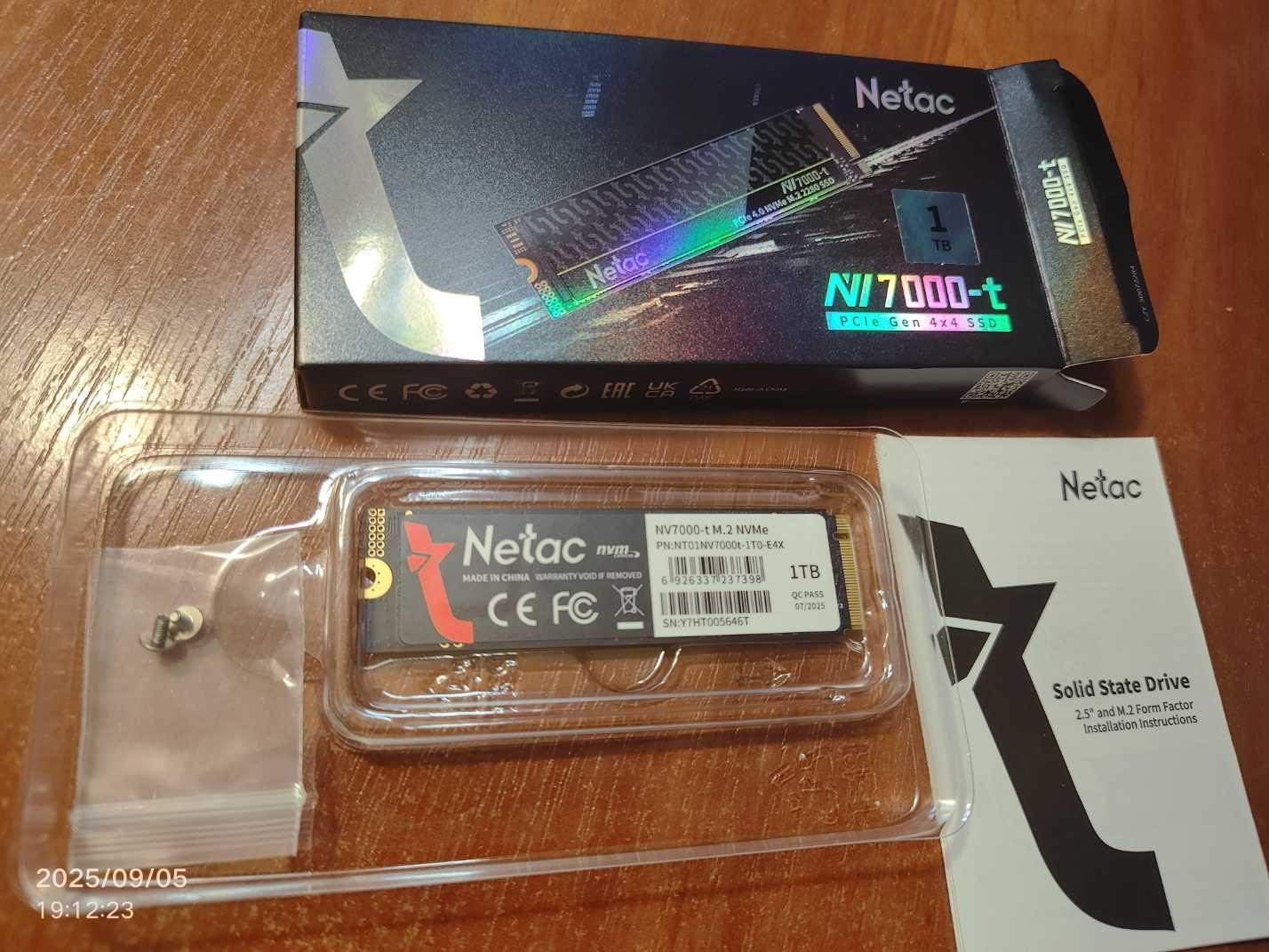 SSD M.2 NVMe PCIe 4.0x4 Netac NV7000-t 1 TB TLC