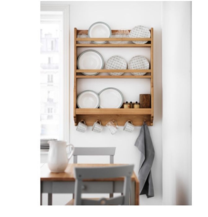 IKEA GAMLEBY DUŻA Półka wieszaki, DREWNO wieszak