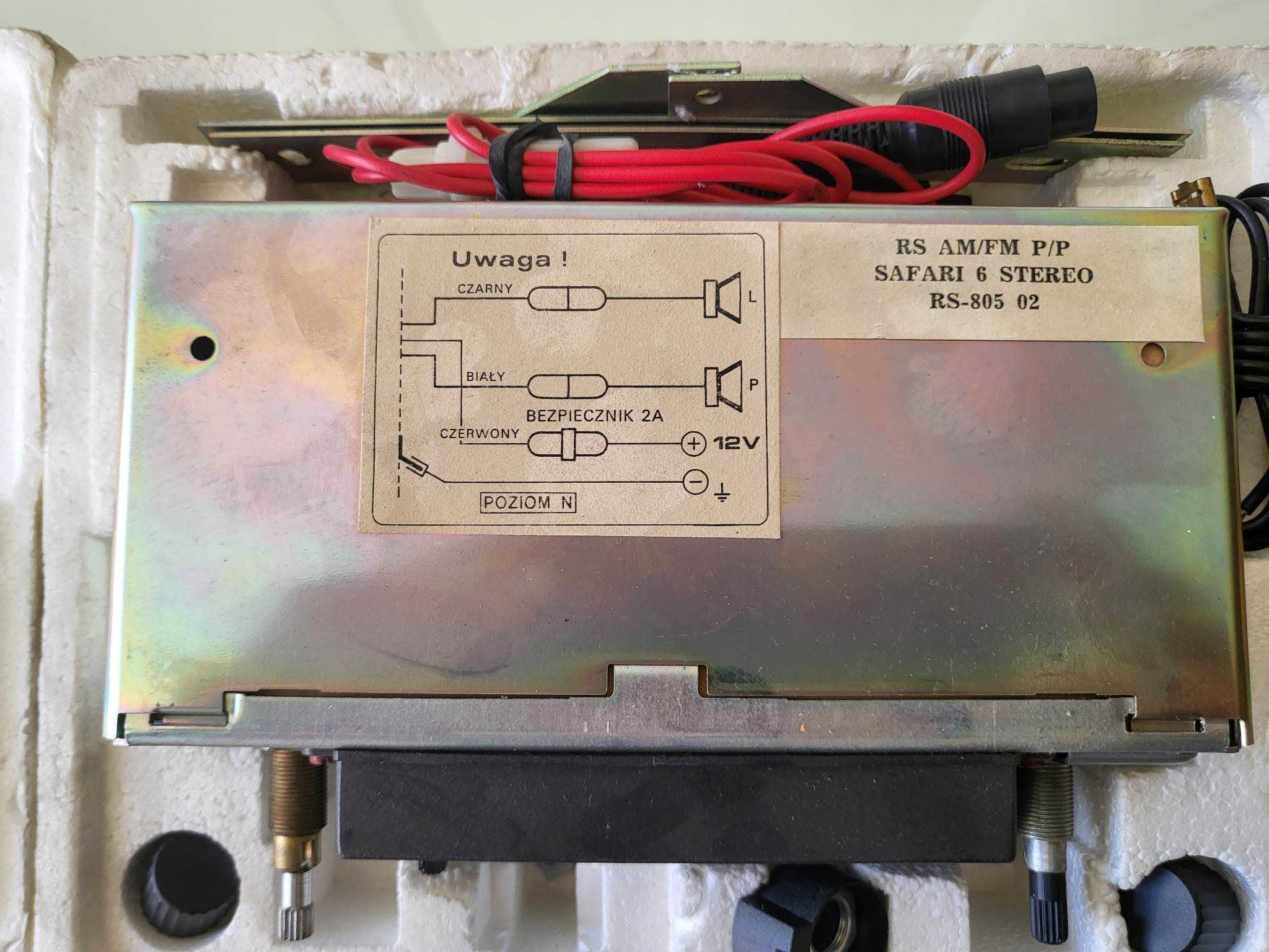 Radio samochodowe Safari 6 stereo (unikat PRL) nieużywana