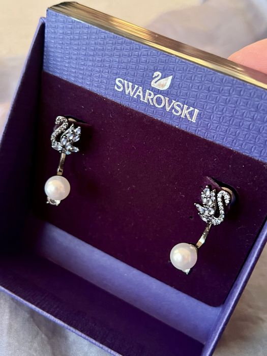 Kolczyki Swarovski Swan