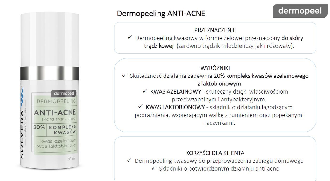 Solverx Dermopeeling ANTI-ACNE