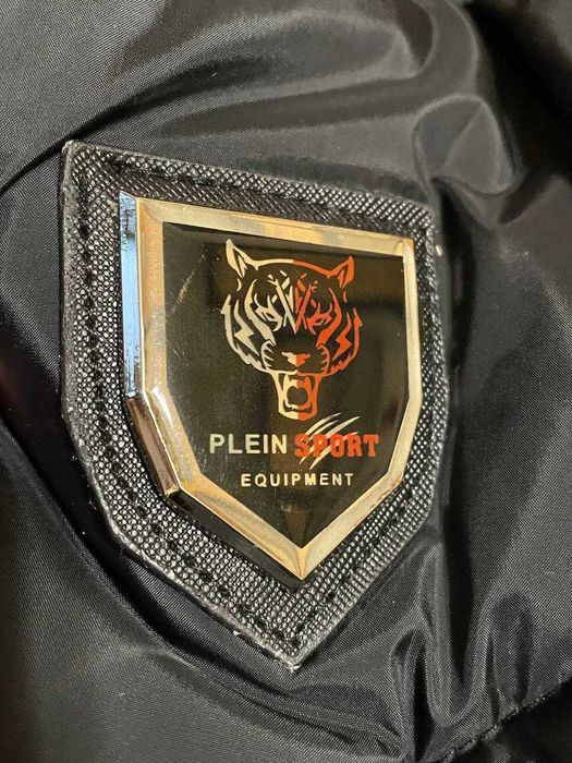 Мужская зимняя куртка пуховик Plein Sport осень/зима. ИДЕАЛ