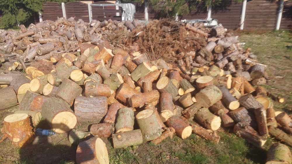 drewno opałowe iglaste, liściaste, sezonowane, suche