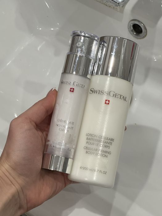Швейцарський догляд Swiss Getal крем для обличчя та лосьон для тіла