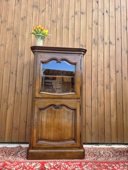 Kredens debowy witryna 80 cm #2014 Stylowy Węgrów