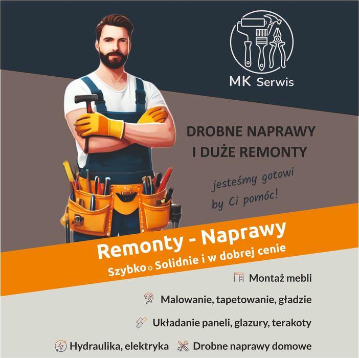 Remonty i wykończenia. Złota rączka-zrobię za Ciebie wszystko ! Łódź,P