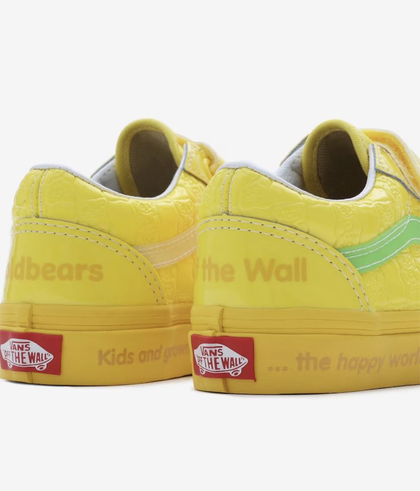 Sapatos para criança em couro Vans Amarelo 28