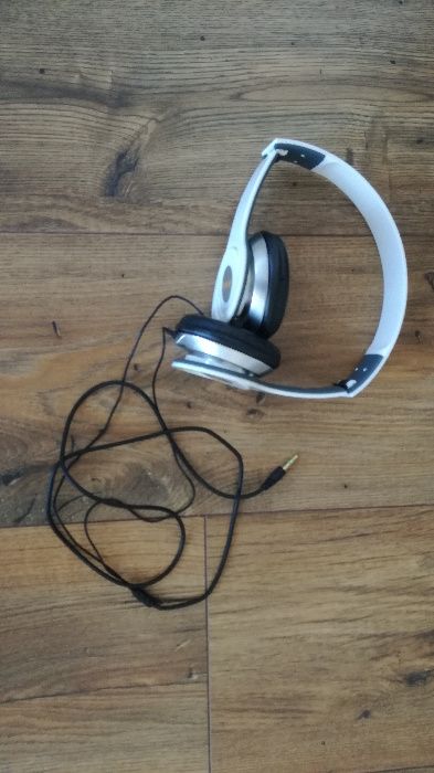 Nowe białe, składane słuchawki BASS LINE CM5147