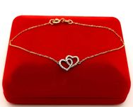 Złota bransoletka Diamenty APART PR.375 W:0,88gr Dł.19cm InterSKLEP