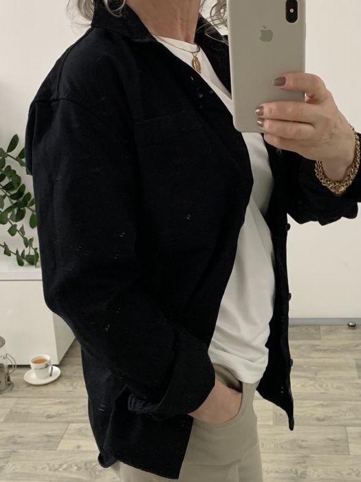 Рубашка- куртка женская Pull Bear. ПОГ . Коттон.