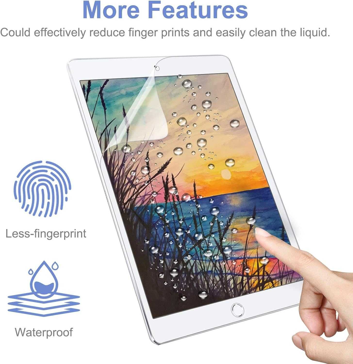Folia ochronna papierowa APPLE iPAD 10,2 '' + 2 końcówki rysika