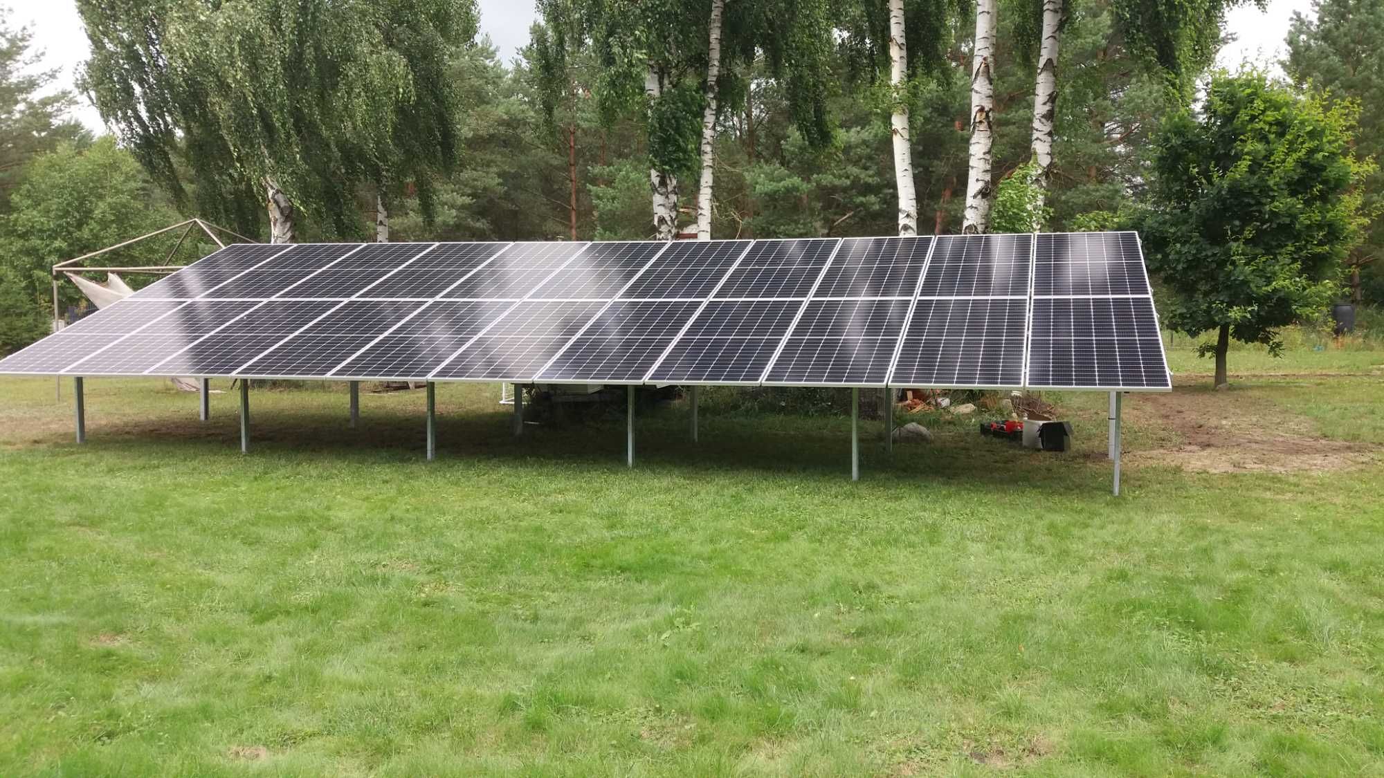 Instalacja fotowoltaiczna 10 kWp na gruncie z montażem