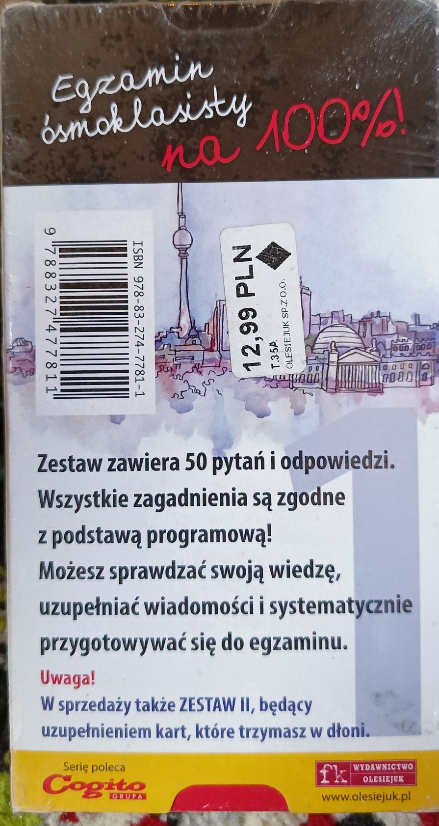 Język Niemiecki Fiszki osmoklasisty Folia