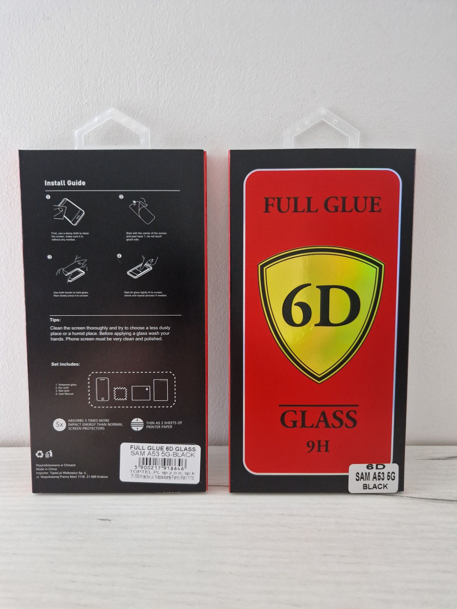 Hartowane szkło Full Glue 6D do SAMSUNG GALAXY A53 5G