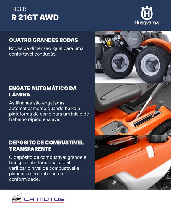 Rider corta-relva R 216T AWD